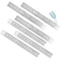 6 Pack Heavy Duty 6 INCH (15 CM) Steel Ruler Set