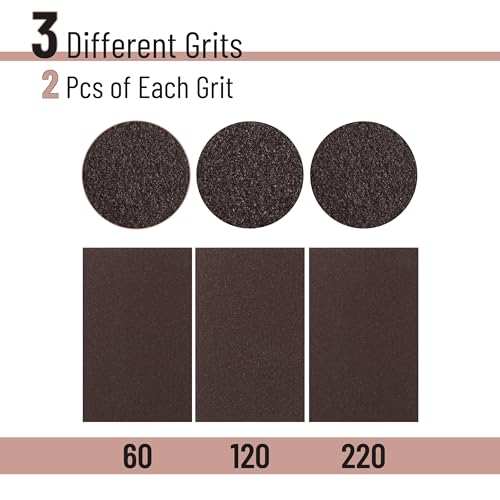 Bates- Sanding Sponge, 6 pcs, 60/120/220 Grit Assortment, Sandpaper Block, Sanding Blocks for Wood, Drywall Sanding Sponge for Wood, Sanding Blocks Drywall, Sandpaper for Drywall Sanding Block - size: 6 Pack, 60/120/220 Grit