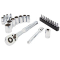 CRAFTSMAN Socket Set, 24-Piece, 1/4 Inch Drive, Metric, Includes Storage Case, 90-Tooth (CMMT12110LZ) - style: NEW MM Set