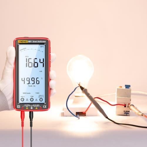 ANENG Digital Multimeter, TRMS 6000 Count, Smart, NCV Rechargeable Tester - style: 681 Backlit Screen
