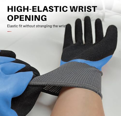 1000V Insulated Work Gloves, ASTM D120, 2 Pairs, Large - color: Blue-2pcs, size: 1000V-Large
