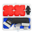 11pcs Silicone Profiling Professional Caulking Tool Kit with Sealant Finishing Tools and Caulk Removal Tools Easy Silicone Caulking with Guides with Storage Box Fill Removal Tool