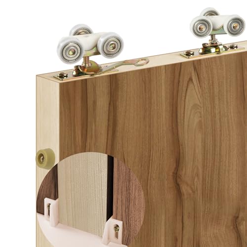 ACEPLANET Pocket Door Commercial Grade Hanger Fits Johnson Part #1125 & Upgrades #1500 Hardware Kit, 1" Nylon Ball Bearing, 1-1/4" C.T.C, Min. 1" Thick Doors, 200lbs Capacity