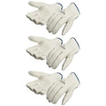 SAFEGEAR Cowhide Leather Work Gloves with Keystone Thumb - color: White, size: X-Large (Pack of 3)