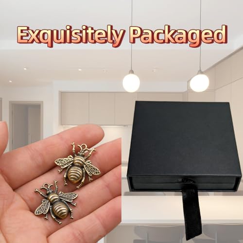 6 Set Brass Hinge Head Home Decoration Bee- Magnetic Door Hinge Toppers Animal Lover Gift for Home Decor