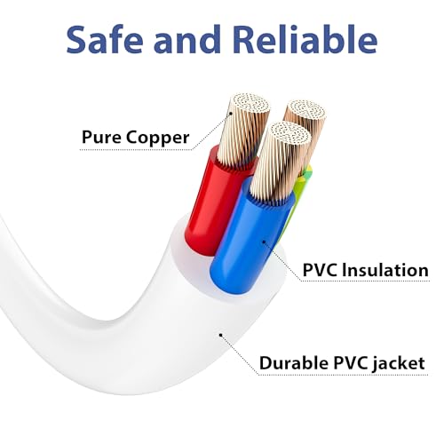 Vancle 2 Pack 6mm Magnetic USB DC Charging Cable with 2 Pins Charger Cord for Toys Massagers Electric Toothbrush