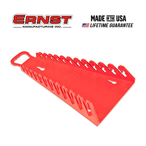 Ernst Manufacturing 5115-Red Gripper Reverse Wrench Organizer, 12 Tool, Red - color: Red, size: 12 Tool, style: Reverse