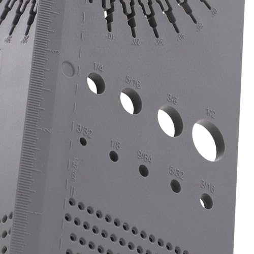 Milescraft 8414 Saddle Square 3D – Carpentry Square Woodworking Layout Tool for Joinery. 45/90 Degree Saddle Marks Two Sides. 1/32” Spaced Scribing Guides with 2 Horizontal and Vertical Rulers.