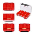 Geinxurn IPX4 Waterproof Small Storage Parts Organizer, Small Parts Case with Removable Dividers, Screwdriver Bit Set Box(5 Boxes) - size: 5pcs Box