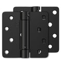 Luxbaro 2 Pack Self Closing Door Hinges 4 Inch, Adjustable Tension, Black - color: Matte Black-1/4'', size: 4" 2 Pack