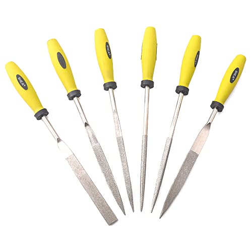 Diamond Needle File Set (6 PIECE Set) 5x180mm - color: Alloy Steel, size: 5x180mm