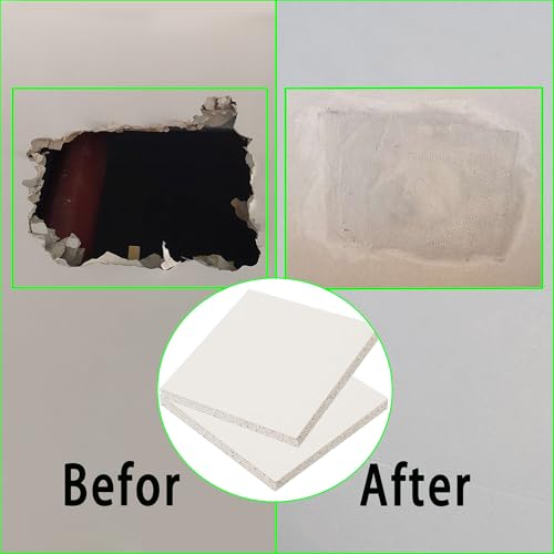 2 Pcs Drywall Repair Panel, Drywall Patch Kit Large Hole, Wall Repair Patch Panel for Drywall,Wall Surface Large Hole Fill Quick and Easy Solution(12'' x 12'' x 1/2 '')