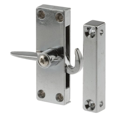 Prime-Line A 103 Chrome Screen Door Latch and Keeper (Single Pack) - color: Chrome