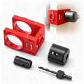 BECOWIN 1-3/8" - 1-3/4" Door Lock Installation Kit for Wood Doors Red