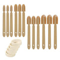 17PCS Rubber Caulking Spatulas Tool Set – 4 Size Silicone Sealant Finishing & Rubber Caulk Grout Spreader Applicator Kit with ABS Handle for Windown Kitchen Bathroom Floors Tiles Walls Brick Skirting