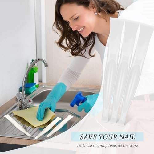 Honoson Non-scratch Plastic Scraper Cleaning Tool, White - color: White