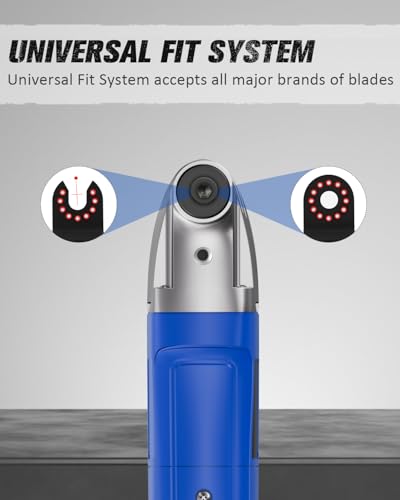 AVID POWER Oscillating Tool 3°Oscillation Angle 22,000 OPM Oscillating Saw - color: Blue