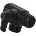 2 Way Shower Arm Diverter Valve for Hand Held Showerhead, Matte Black - color: Matte Black