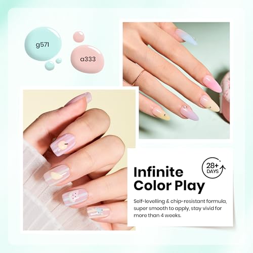 Beetles Pastel Gel Polish Set - Afternoon Desserts Collection - color: Afternoon Desserts