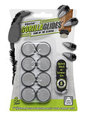 GorillaGlides CB253 1 Inch Chair Sliders/Furniture Glide Floor Protectors (Set of 8 Glides) Self-Adhesive Screw-On Glides, for Sliding on Hard Surface Floors and Low-Pile Carpet, Round - size: 1 Inch Furniture - 8 Pack
