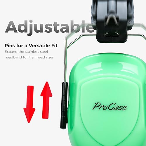ProCase Hearing Protection Ear Muffs SNR 33dB, Noise Cancelling Headphones - color: 1 - Luminous