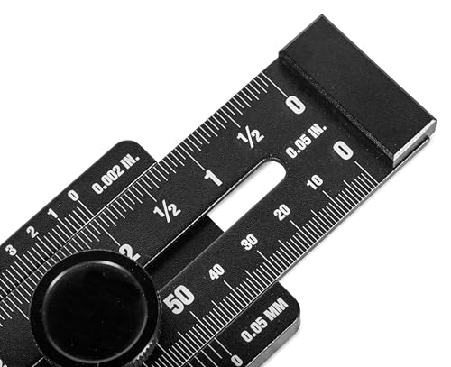 WEN 10-Inch Aluminum Offset Marking Gauge and Layout Tool with Laser-Etched Scale (ME252R)