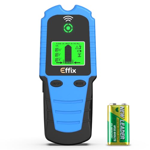Effix Stud Finder Wall Scanner - 5 in 1 Electronic Stud Detector for Wood, Metal, AC Wire, Joist, Pipe Detection