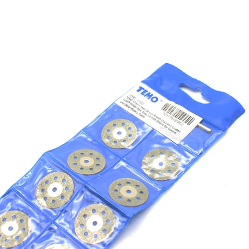 TEMO 10p 1" Breath Diamond Cutoff Wheel Saw Disc for Dremel Rotary Tool - size: 1" (25.4mm) Breath
