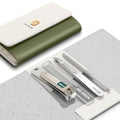 MR.GREEN Colorful Manicure Set Practical Pedicure Kits Nail Clippers Personal Care Tools Facial Hair Scissors with Fashion Case (Mr-6681 Green) - color: Mr-6681 Green