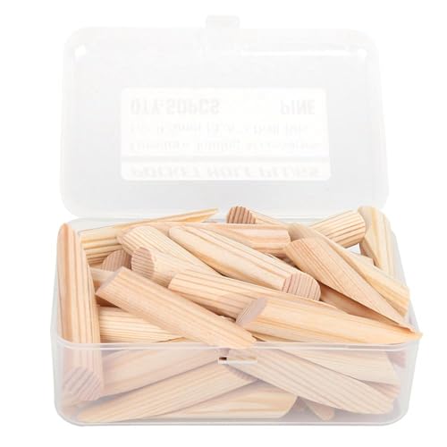 50Pcs Pocket Hole Plugs, 3/8 Inch Pine Wood Screw Hole Plugs