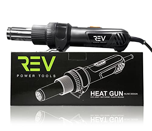 REV Professional Grade Inline Design Handheld Heat Gun for Automotive Vinyl Wrap (Heat Gun) - color: Heat Gun