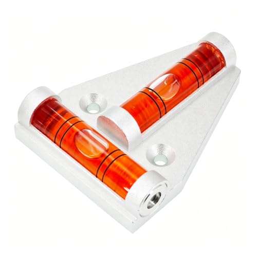 High precision aluminum alloy T-shaped platform can be used. Small level ruler with magnetic bubble beads for measurement (58x43x13mm) - size: 58x43x13mm