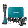 ZUPPER Compact Press Tool Kit for 1/2" to 1-1/4" Copper Pipes - style: MP-2430 (kit with 4 VUS Copper Press Jaws 1/2" to 1-1/4")