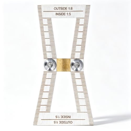 Precision Stainless Steel Dovetail Marking Fixture with Bevel for Joinery