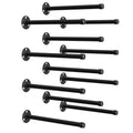 12 Pack Pipe Shelf Brackets Black 12 Inch Floating Shelving Bracket