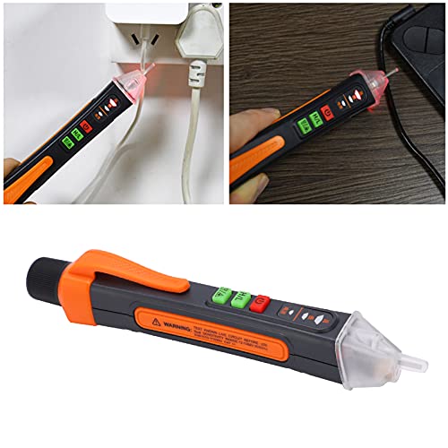 Voltage Tester Non-Contact AC 12-1000V, Electrical Tester Pen with LED Flashlight and Infrared Pointing Function for Live Wire Detection, Circuit Tester for Home Outlet & Automotive Use