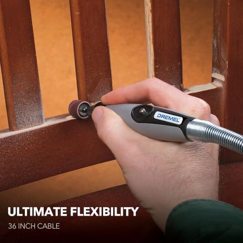 Dremel Flex Shaft Rotary Tool Attachment, Comfort Grip, 36” Cable (225-02)
