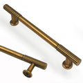 Asidrama 10 Pack 5 inch Antique Brass Kitchen Cabinet Handles - color: Antique Brass, size: 5" Hole Center