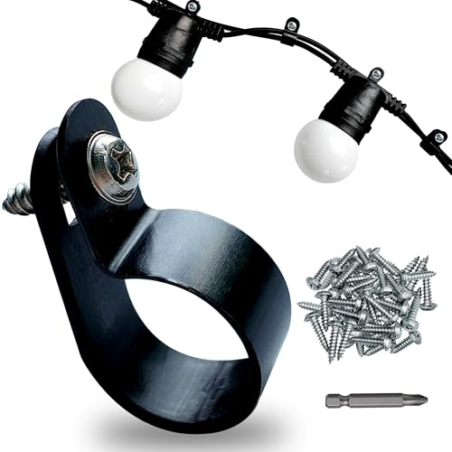 120 Pack 1/2 in Rope Light Clips Black,Cable Clips - color: Black-120p, size: 1/2