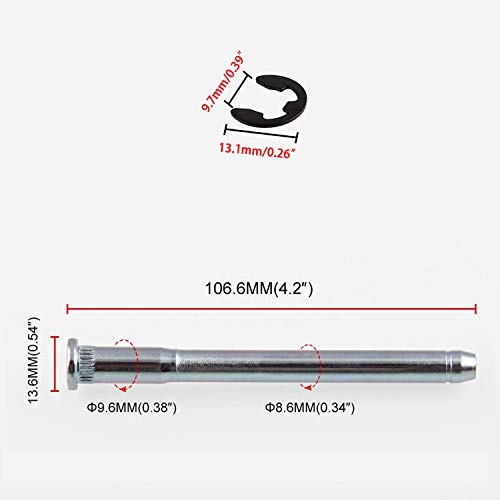 LEDAUT Door Hinge Pin and Bushing Repair Kits (4 pins 2 Door) for 1994-2004 Chevy S10 & GMC S15 - size: OT270