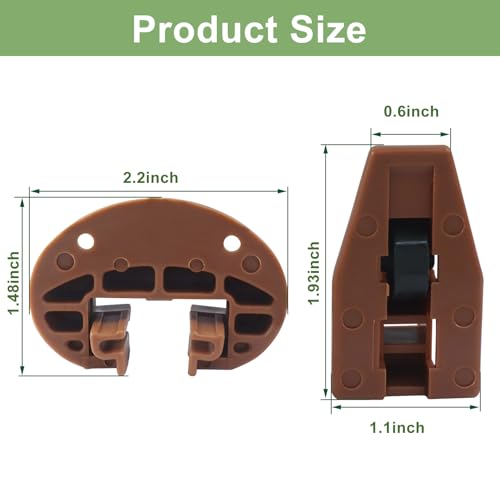 10 Sets Round Drawer Track Guide & Glides, Without Sleeves