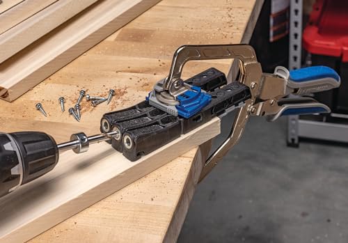 Kreg KPHJ230 - Kreg Pocket-Hole Jig Micro - Micro Jig for Thin Stock, Cabinets, Drawers & Repairs - 33% Smaller Holes - Create Micro Pocket Hole - For 1/2? & 3/4? Thick Materials