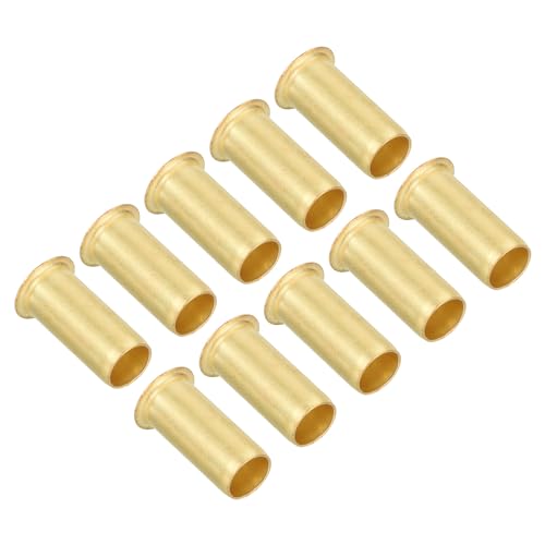 PATIKIL Brass Compression Insert for 5/16" Tube OD, 10 Pack Insert Tube Support Compression Fitting Assortment Kit for Water Oil Air Pipe - size: 5/16"