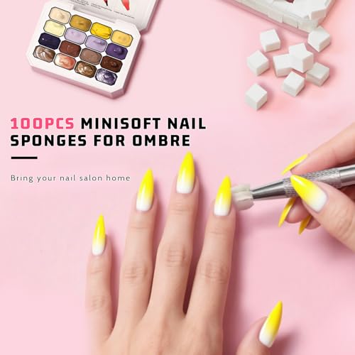 Glitter Pat Gel Nail Polish Palette, 16 Colors Blending Ombre Gel Polish Patting Gradient Painting Nails Art, No Wipe, UV/LED Cured, Aurora Chrome Holographic (Set 04) - color: 16 Colors K