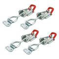 4 Pcs Heavy Duty Toggle Clamp Latch 4002 Adjustable Latch Hardware, 551Lbs Holding Capacity, Quick Release Pull Latch Clamp for Box Case Trunk, Industrial EquiIpment, Smoker Door and More (4.9inch) - style: 4002, 4PK