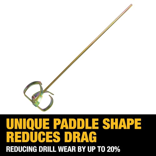 DEWALT Drywall Mud and Paint Mixer | 32In Shaft and 7In Head | DXTT-2-292 - size: 32" Shaft, 7" Head