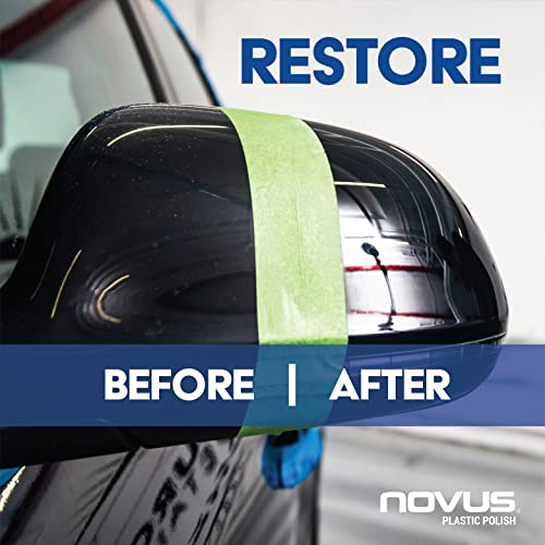 NOVUS-PK1-8 | Plastic Clean & Shine #1, Fine Scratch Remover #2, Heavy Scratch Remover #3 and Polish Mates Pack | 8 Ounce Bottles - size: 8 Ounce