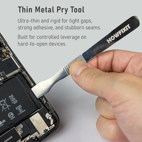 HowFixit 15-in-1 Electronics Opening Tool Kit, Professional Anti-Static Spudger Set & Pry Tools with Suction Cup for iPhone, iPad, MacBook, Laptop, Tablet, Phone Repair - color: 15-in-1
