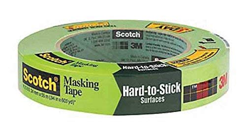 Scotch Rough Surface Extra Strength Painter's Tape, 0.94 in x 60.1 yd, Tape_Protects Surfaces and Removes Easily, Rough Surface Painting_Tape for Indoor and Outdoor Use, 1 Roll (2060-24AP) (Pack of 5) - size: 0.94" Width (Pack of 5)