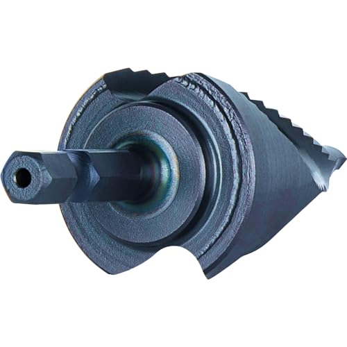 Klein Tools QRST11 Step Drill Bit, Quick Release Spiral Double-Fluted, 7/8 to 1-1/8-Inch, Hex Shank, Cut Steel, Wood, Plastic, Aluminum - size: 7/8 to 1-1/8-Inch, style: Quick Release